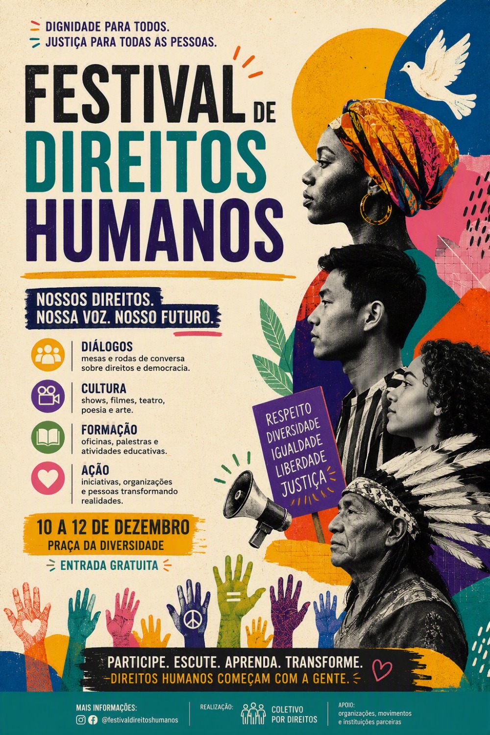 Poster Festival Direitos Humanos